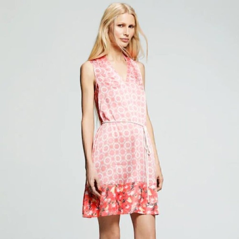 Peter Som for DesigNation Shift Dress XS Printed Luxury Tropical Banana Vacation